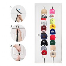 Leyalife capuchon de rack de stockage – Vêtements Sports Ballcap Organiseur de chapeau Casquette de baseball et de sports de réglable avec patères Noir - B07C9H9V16